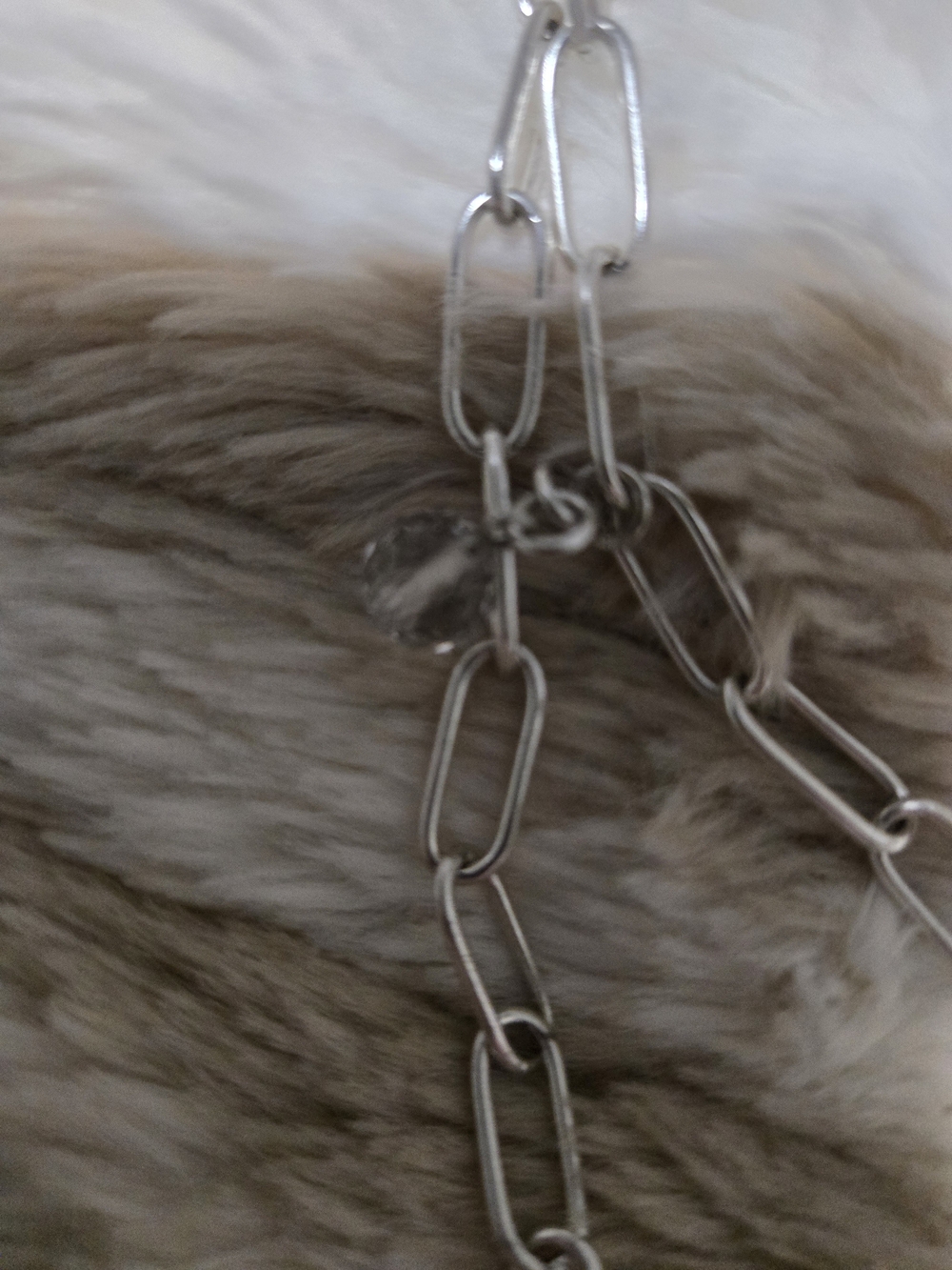 Katia Designs- Silver Heart Link Necklace - Picture 6 of 8